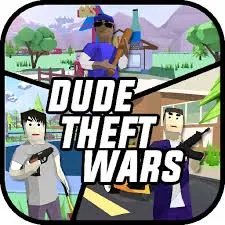 Baixar Dude Theft Wars FPS mundo aberto MOD APK v9.9.9.9c2 (Menu Mod)